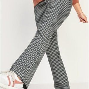 Old Navy Pixie Flare Sz 20 Grey Windowpane plaid pants NWT
